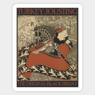 Turkey Jousting Sticker